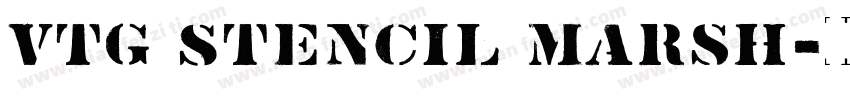 Vtg Stencil Marsh字体转换